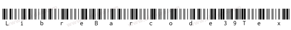 LibreBarcode39Text R字体转换